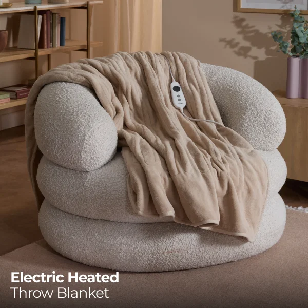 Large Electric Heated Throw Blanket