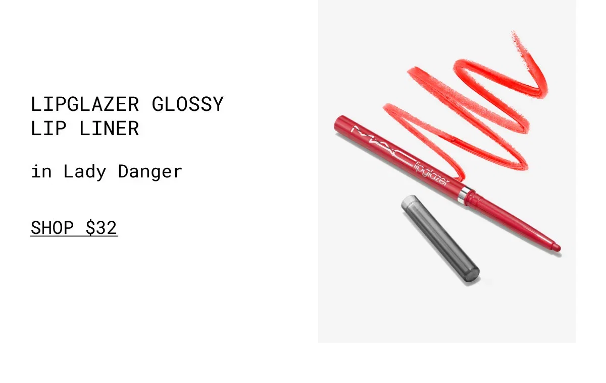 LIPGLAZER GLOSSY LIP LINER | in Lady Danger | SHOP $32