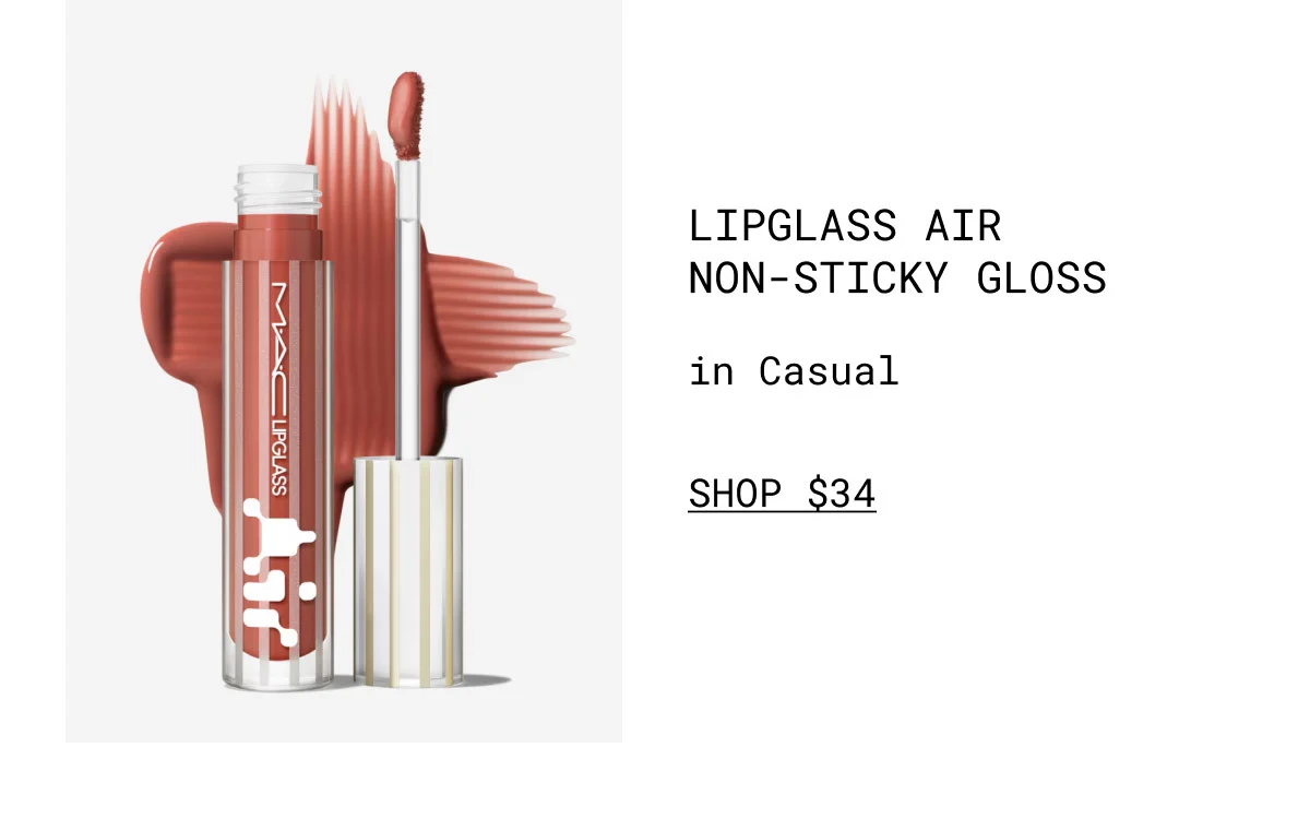 LIPGLASS AIR NON-STICKY GLOSS | in Casual | SHOP $34