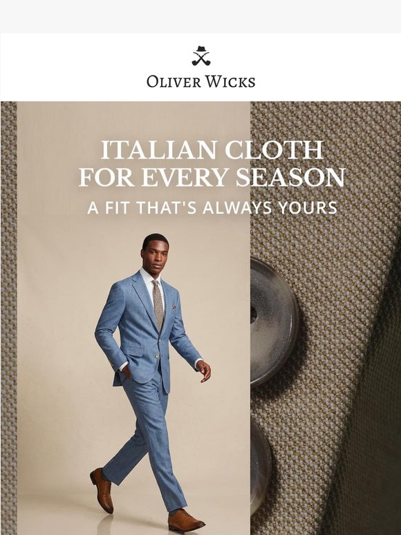 Newly Arrived: Two Drago Suits Built for Year-Round Wear 🌤️