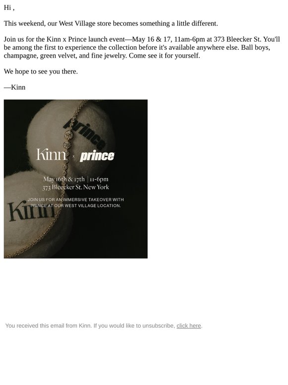 KINN x PRINCE—You're Invited