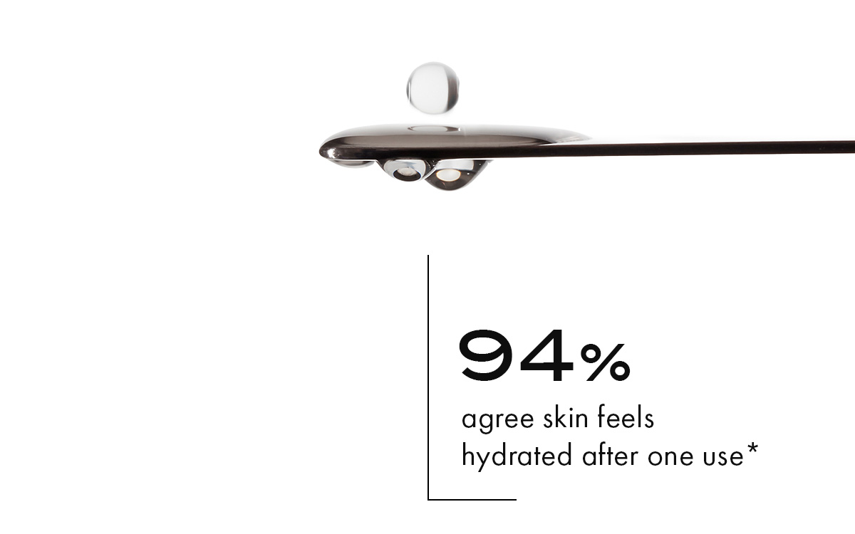 94% agre skin feels hydrated after one use*