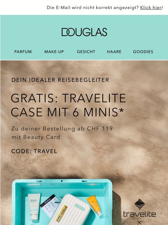GRATIS mit Beauty-Card: Travel Bag mit 6 Minis