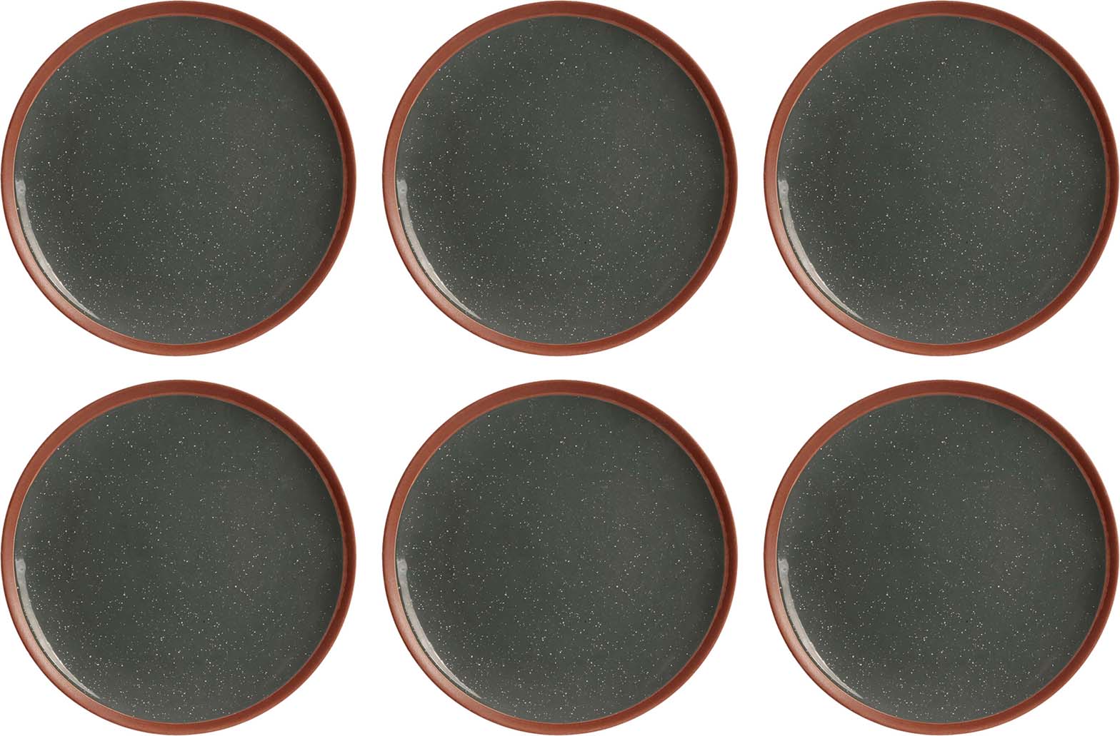 Image of Assiette avec liseret My little market (Lot de 6) 20 cm