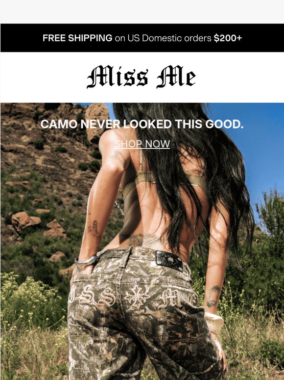 The print that hides nothing. Introducing the Camo Capsule.