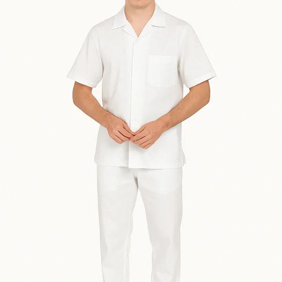 Mens Linen Walking Suit - White Summer Outfit - Mens Linen Suit