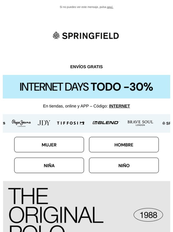 TODO -30% Y ENVÍOS GRATIS | The Original Polo: From Monday To Sunday