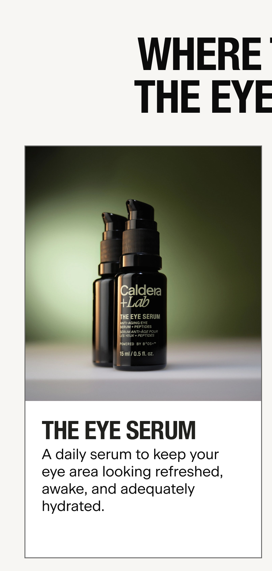 THE EYE SERUM