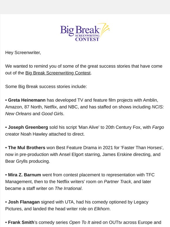These Big Break writers went on to Netflix, Disney+, Fox and more!
