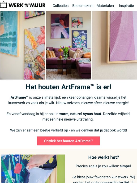 Nieuw: ArtFrame™ nu ook in hout 🪵