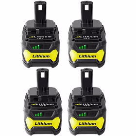 4 Pack For Ryobi 18V Lithium Battery Replacement | One Plus 5.0Ah Battery