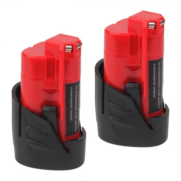 For Milwaukee M12 12V Battery Replacement | Upgraded to 3.5Ah Li-ion Battery 2 Pack