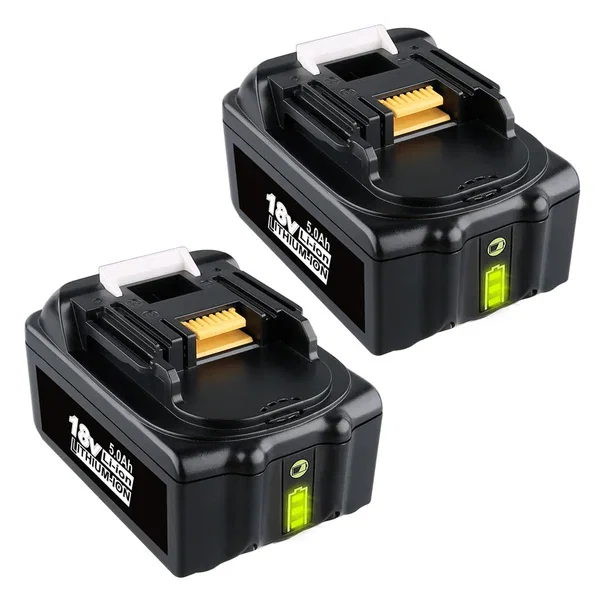 2 Pack For Makita 18V Battery Replacement | BL1850B 5.0Ah Li-ion Battery With LED Indicator I BL1840 BL1850 BL1830