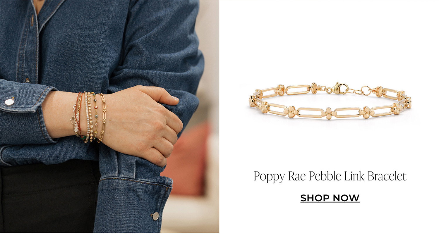 Poppy Rae Pebble Link Bracelet | SHOP NOW