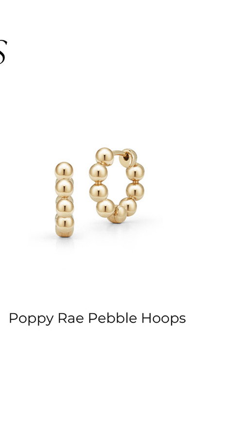 Poppy Rae Pebble Hoops
