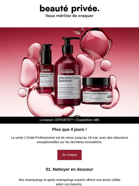 L'Oréal Professionnel, jusqu'à -50% !