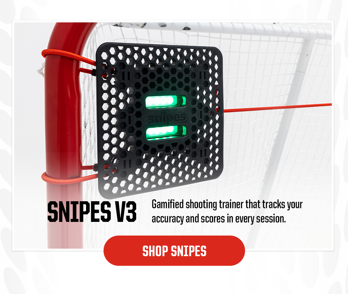 SNIPES V3 Gamified shooting trainer that tracks your accuracy and scores in every session. CTA: SHOP SNIPES 