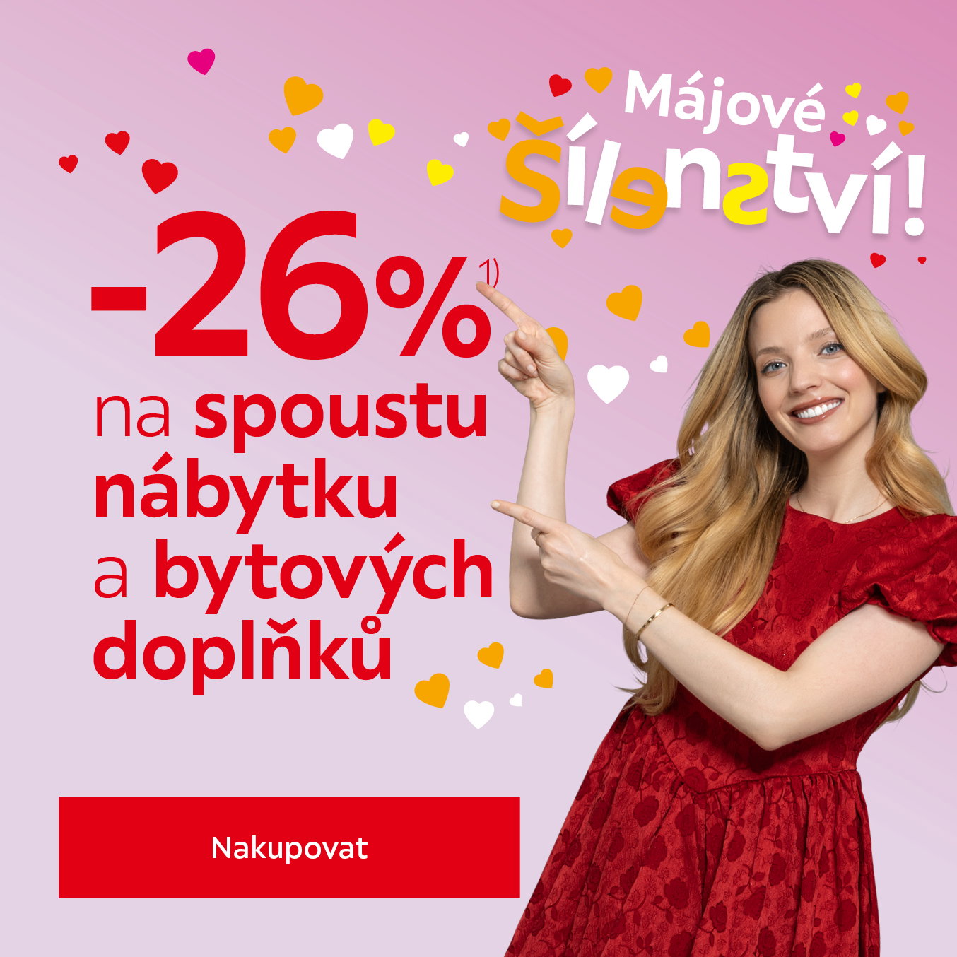Sleva 26 % na téměř vše