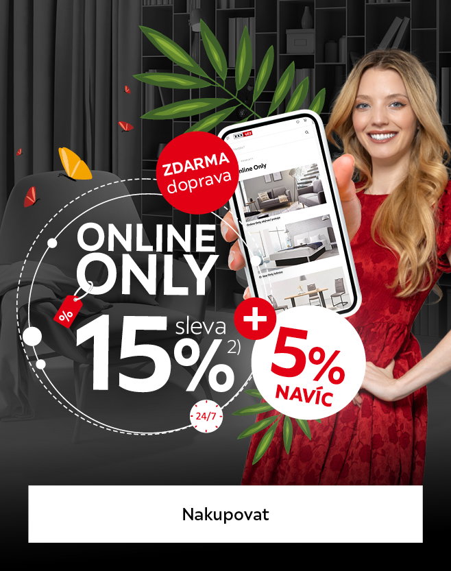 Sleva na produkty Online Only 15 %  + 5 %
