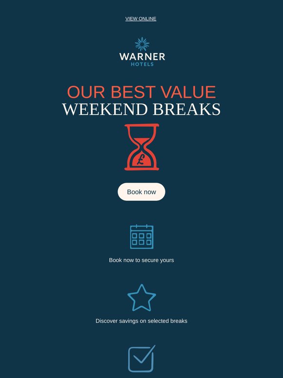 Discover savings on selected breaks