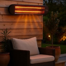  Kindra Wall Mounted Outdoor Electric Patio Heater 2000W 