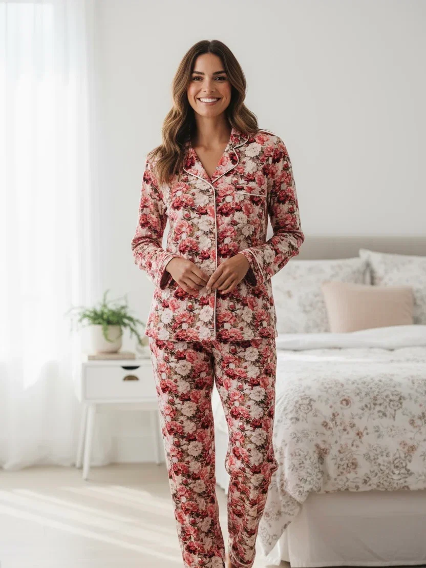 Crimson Bloom | Mommy 2pc. Set