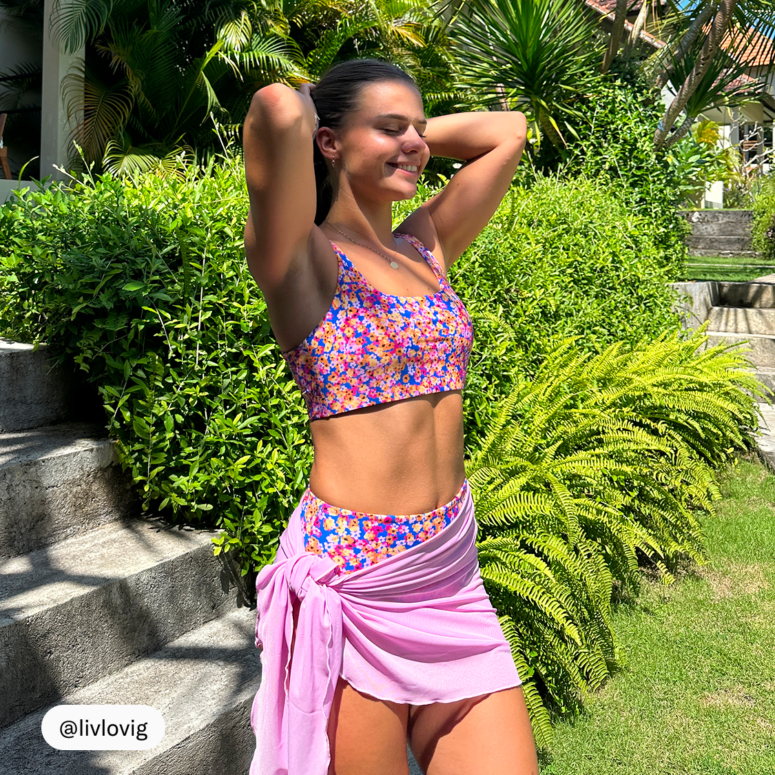 Florencia Bikini Top Fleur Orange