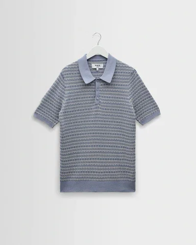 Ivy - Washed Blue Cotton Knitted Shirt