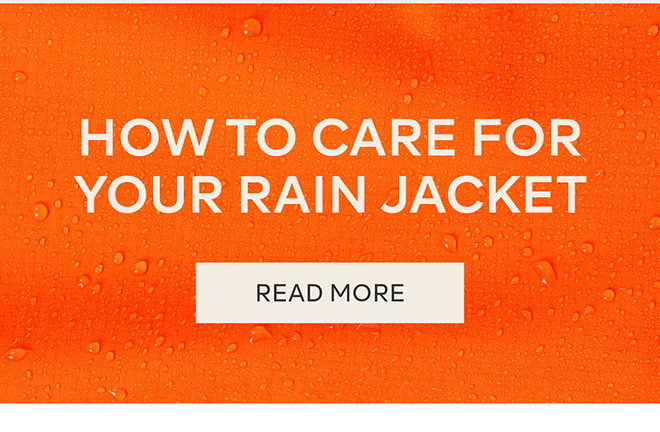 How to care for your rain jacket
