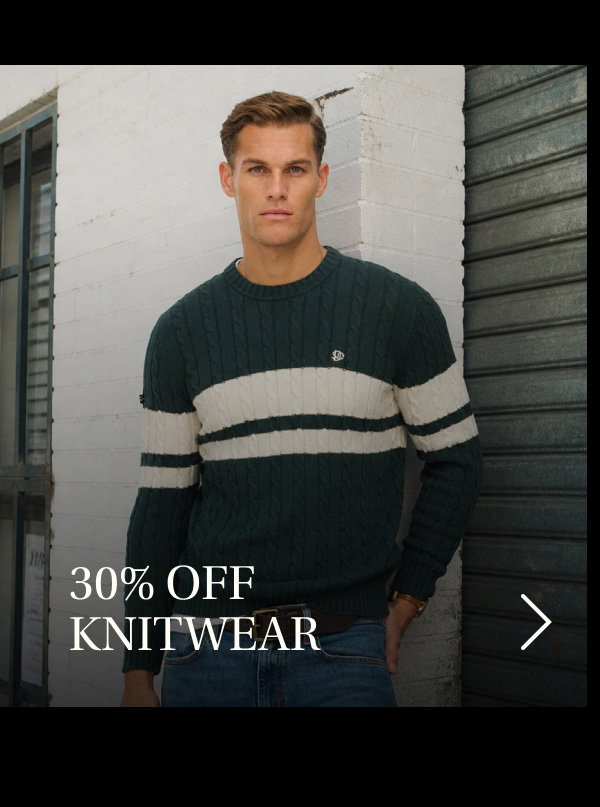 30% Off Knitwear