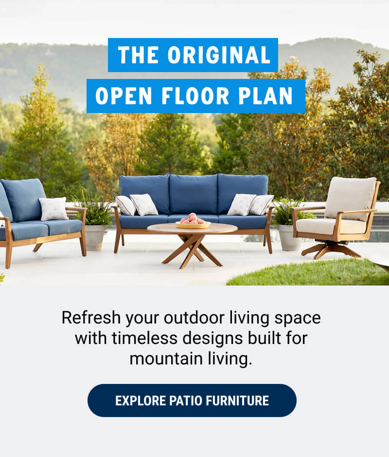 The original open floor plan
