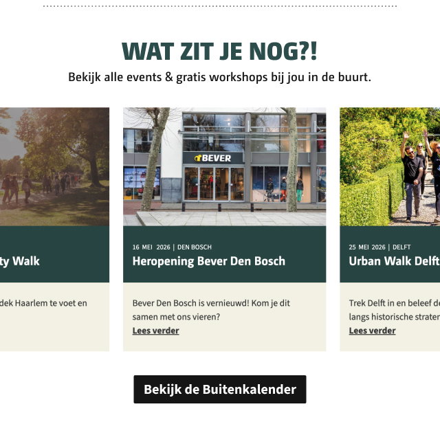 Bekijk alle events & gratis workshops bij jou in de buurt