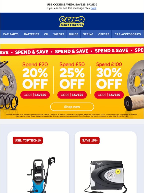 🚗 Ready for the Road? Motoring Essentials + 10% Off Selected Top Tech…