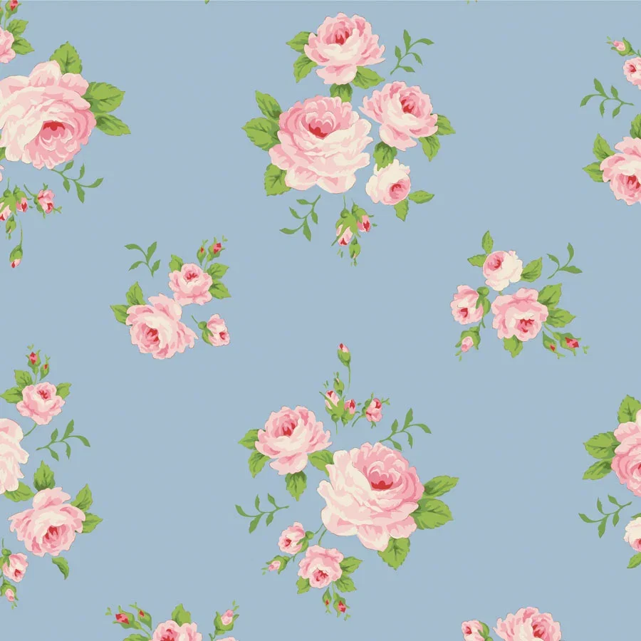 Image of Tilda 110 Sunday Brunch Mille Sky Fabric Sky Blue 110cm