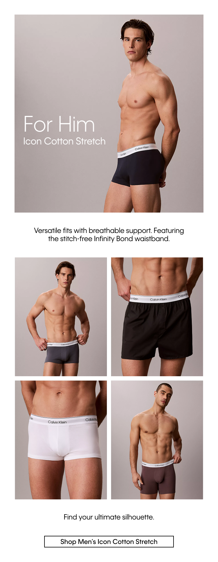 For Him | Icon Cotton Stretch | Shop Men's Icon Cotton Stretch