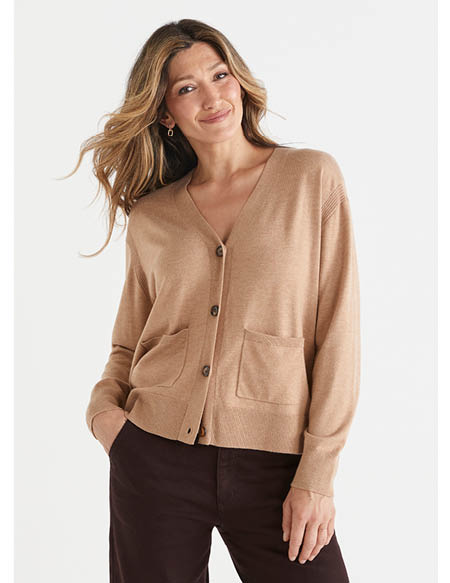 V Neck Pocket Cardigan
