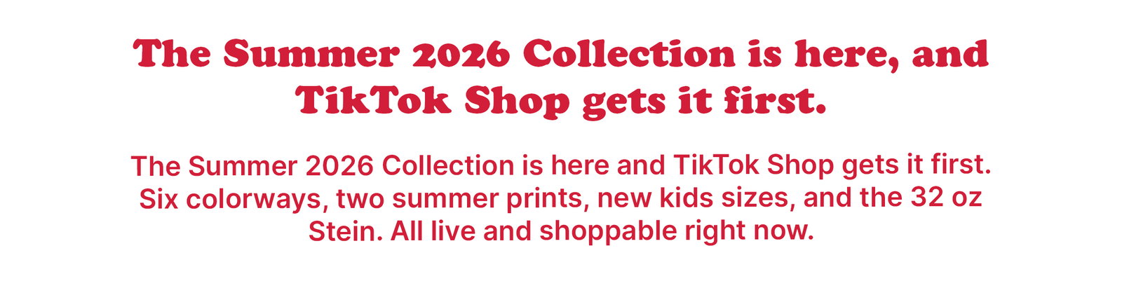 Shop Summer 2026 Early On TikTok Shop
