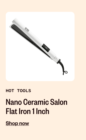 HOT TOOLS NANO CERAMIC SALON FLAT IRON 1 INCH - SHOP NOW