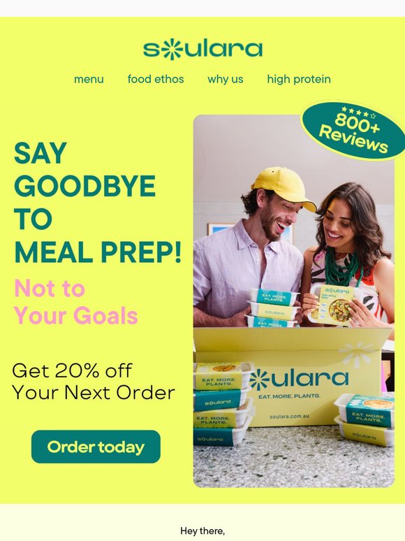 Eating well just got easier. 20% off inside