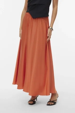 Vero Moda VMMIRA ANKLE SKIRT WVN langoustino