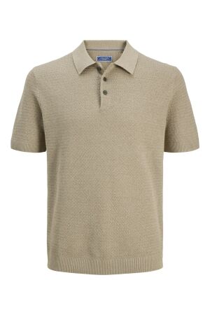 Jack and Jones JPRBLURILEY KNIT POLO SS SN lemon pepper/twist