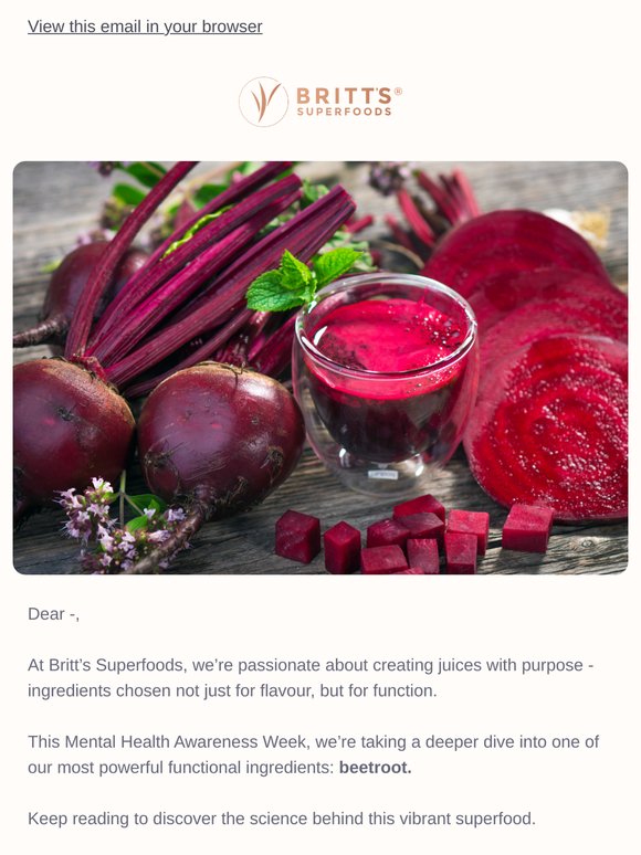 Beetroot for Mind + Body 🧠