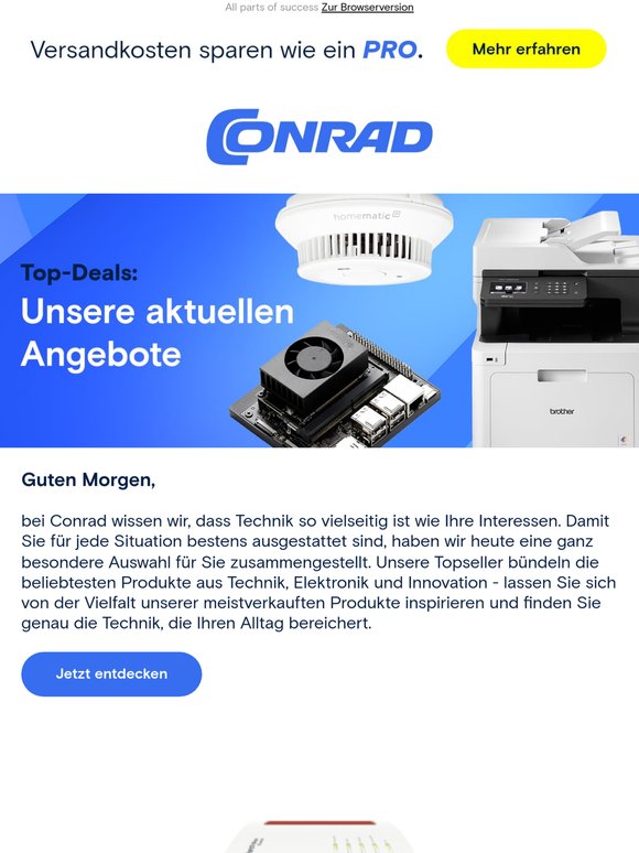 Technik so vielseitig wie Ihre Interessen – jetzt unsere Topseller entdecken