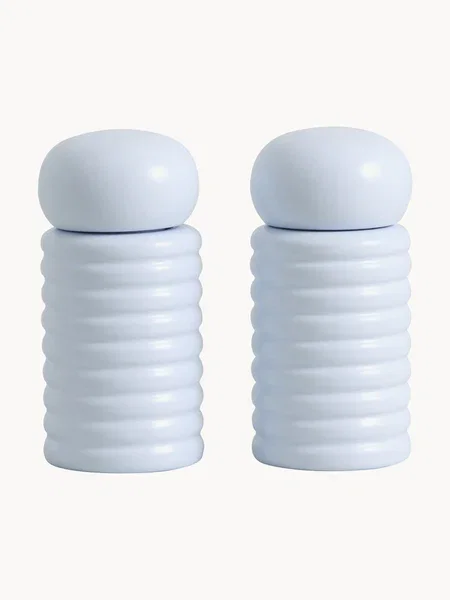 Salz- und Pfefferstreuer Ras aus Gummibaumholz, 2er-Set