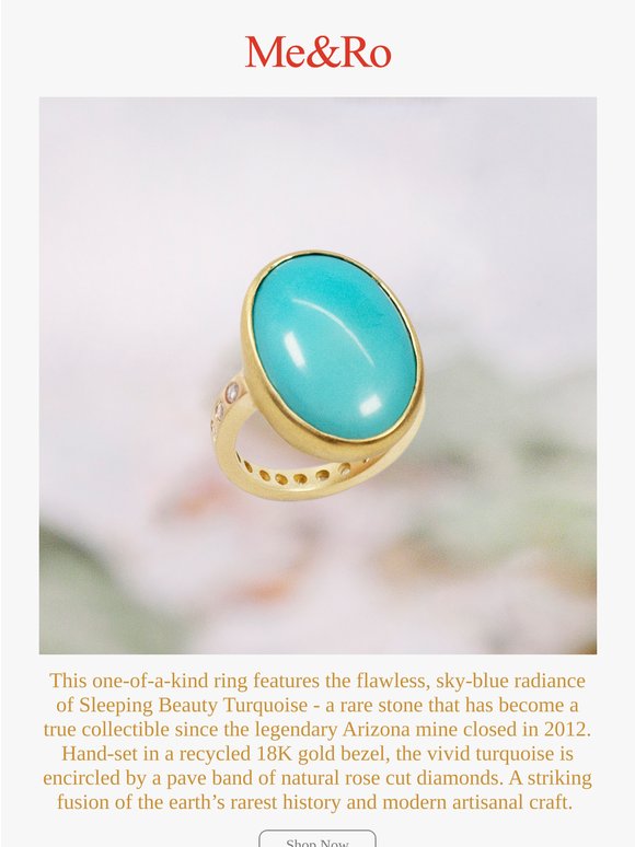 The Rarest Blue: New One-of-a-Kind Sleeping Beauty Ring ❤️