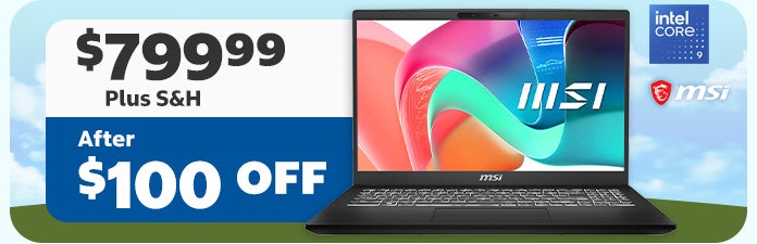 $799.99 After $100 OFF
MSI Modern 15H 15.6-inch Touchscreen Laptop