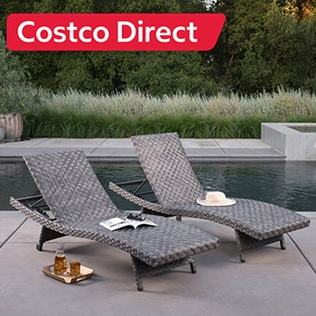 SunVilla Julia Woven Chaise Lounge 2-Pack