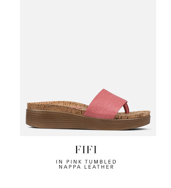 FIFI IN PINK TUMBLED NAPPA LEATHER