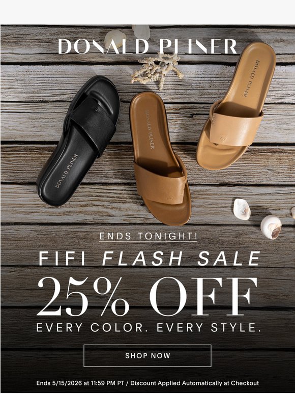 FIFI FLASH SALE ENDS TONIGHT!