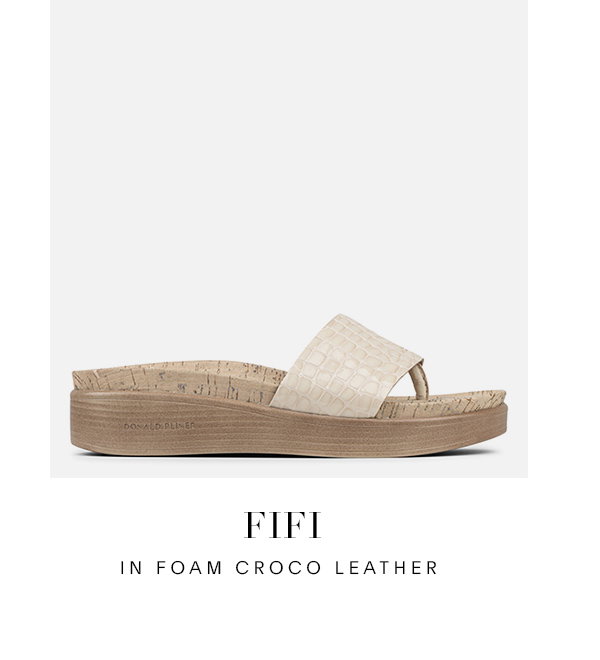 FIFI IN FOAM CROCO LEATHER